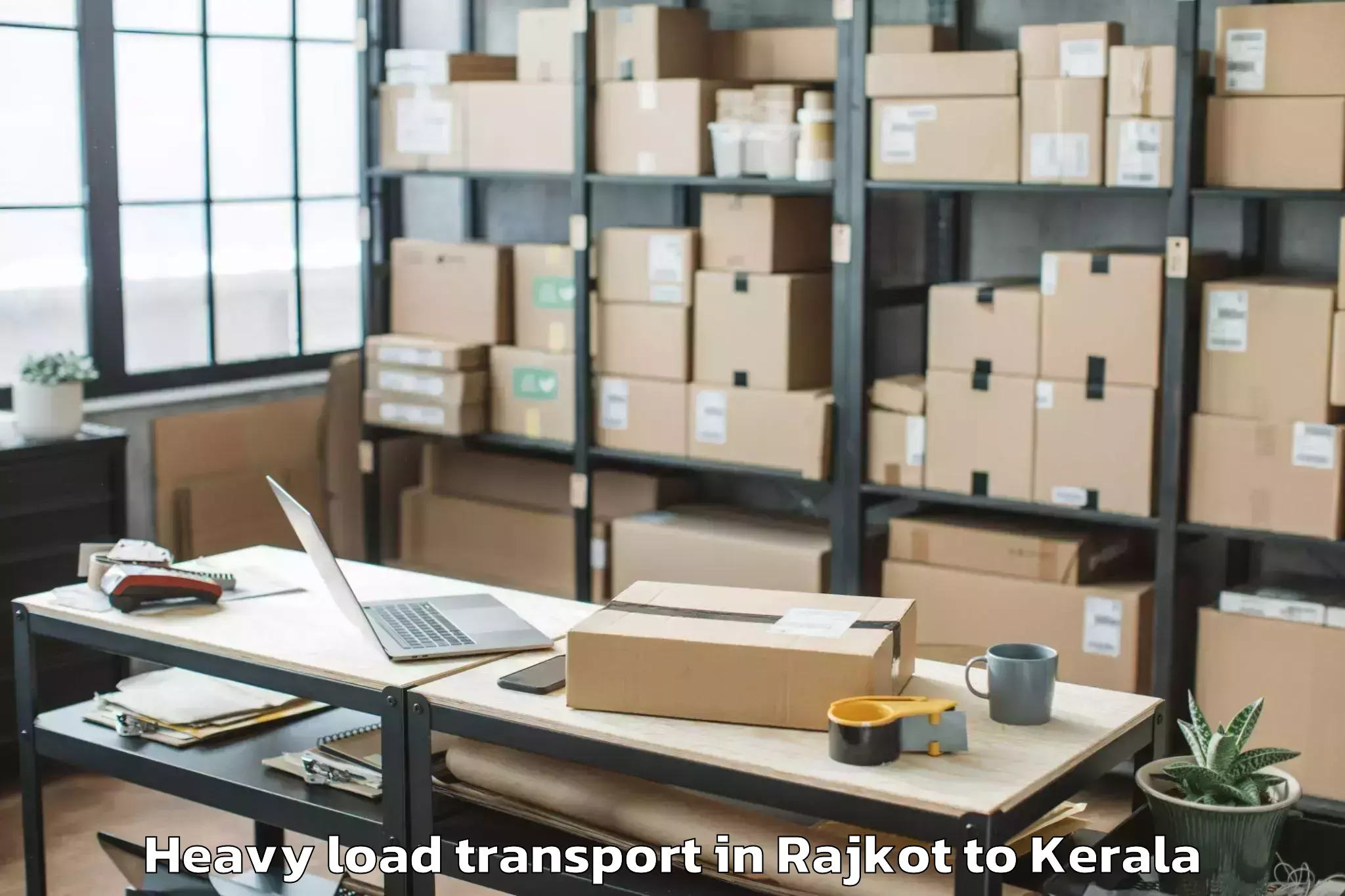 Book Rajkot to Kallachi Heavy Load Transport Online